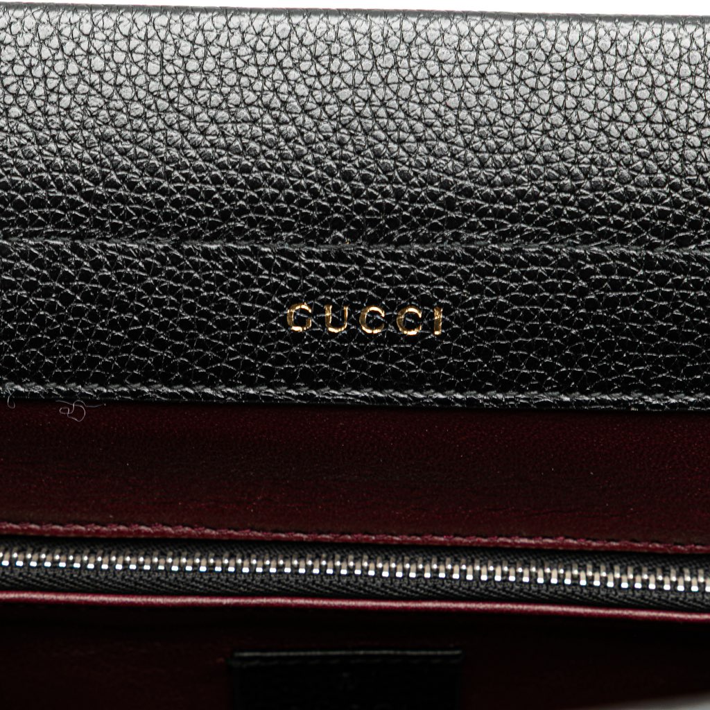 Gucci Small Grained Calfskin Zumi Top Handle Bag - Side view
