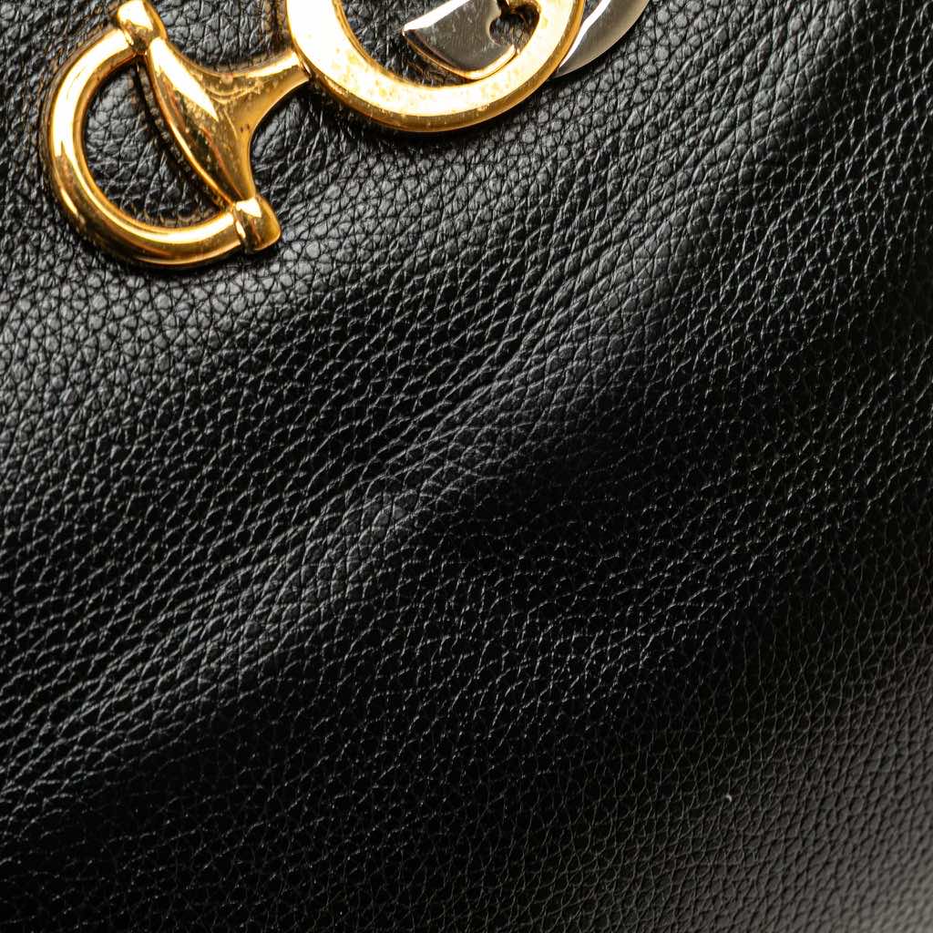 Gucci Small Grained Calfskin Zumi Top Handle Bag - Image 10