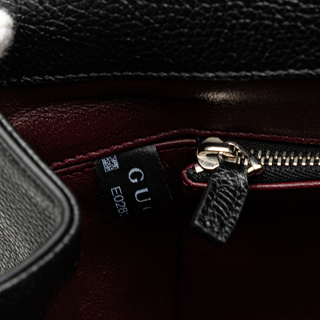 Gucci Small Grained Calfskin Zumi Top Handle Bag - Image 12