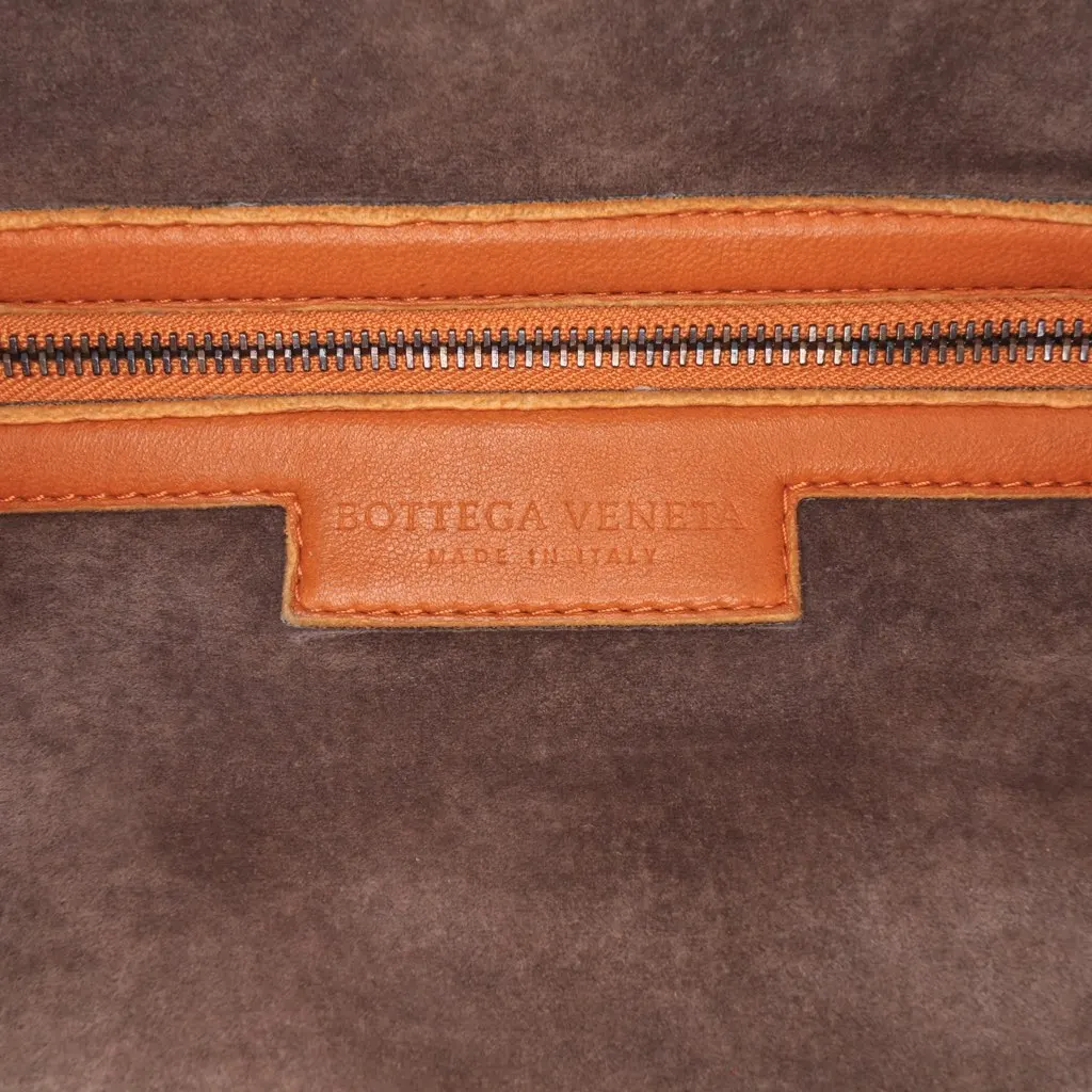 Bottega Veneta Nappa Intrecciato Montaigne Shoulder Bag Orange Leather Good - Box View