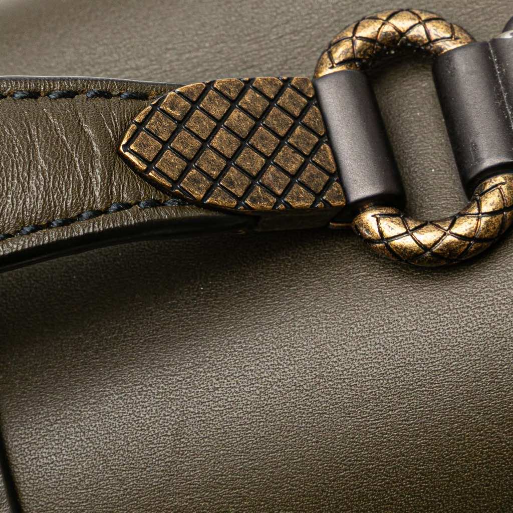 Bottega Veneta Medium Intrecciato Trimmed Nappa Piazza Satchel - Image 15