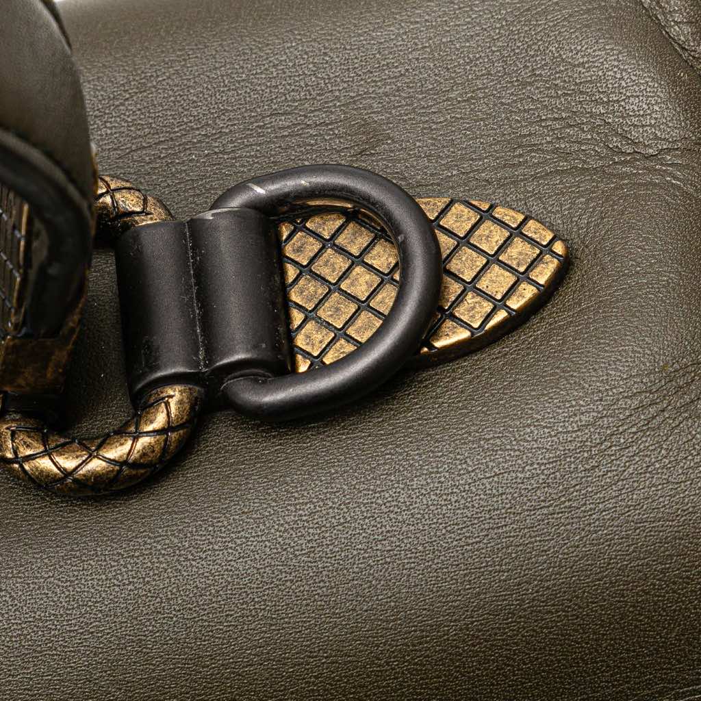 Bottega Veneta Medium Intrecciato Trimmed Nappa Piazza Satchel - Image 16