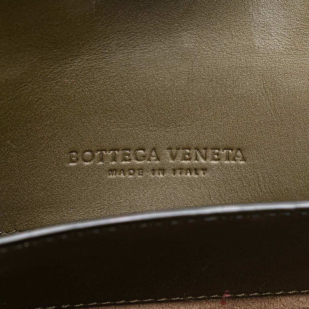 Bottega Veneta Medium Intrecciato Trimmed Nappa Piazza Satchel - Side view