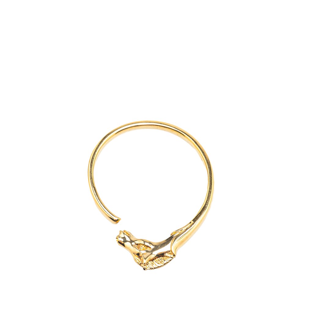 Hermès Gold Plated Tete de Cheval Horse Bangle - 4