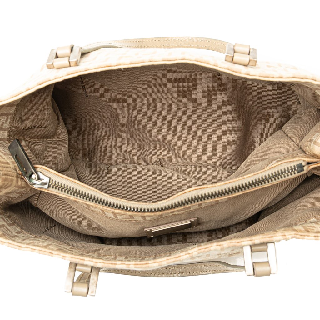 Fendi Zucchino Canvas Tote - Side view