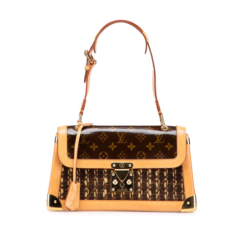 Louis Vuitton Limited Edition Monogram Vinyl Tweedy Rabat