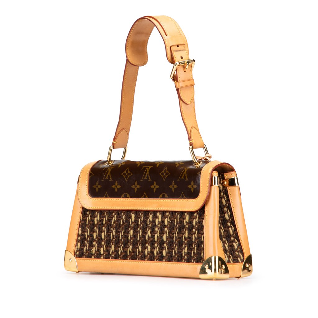 Louis Vuitton Limited Edition Monogram Vinyl Tweedy Rabat - Back view