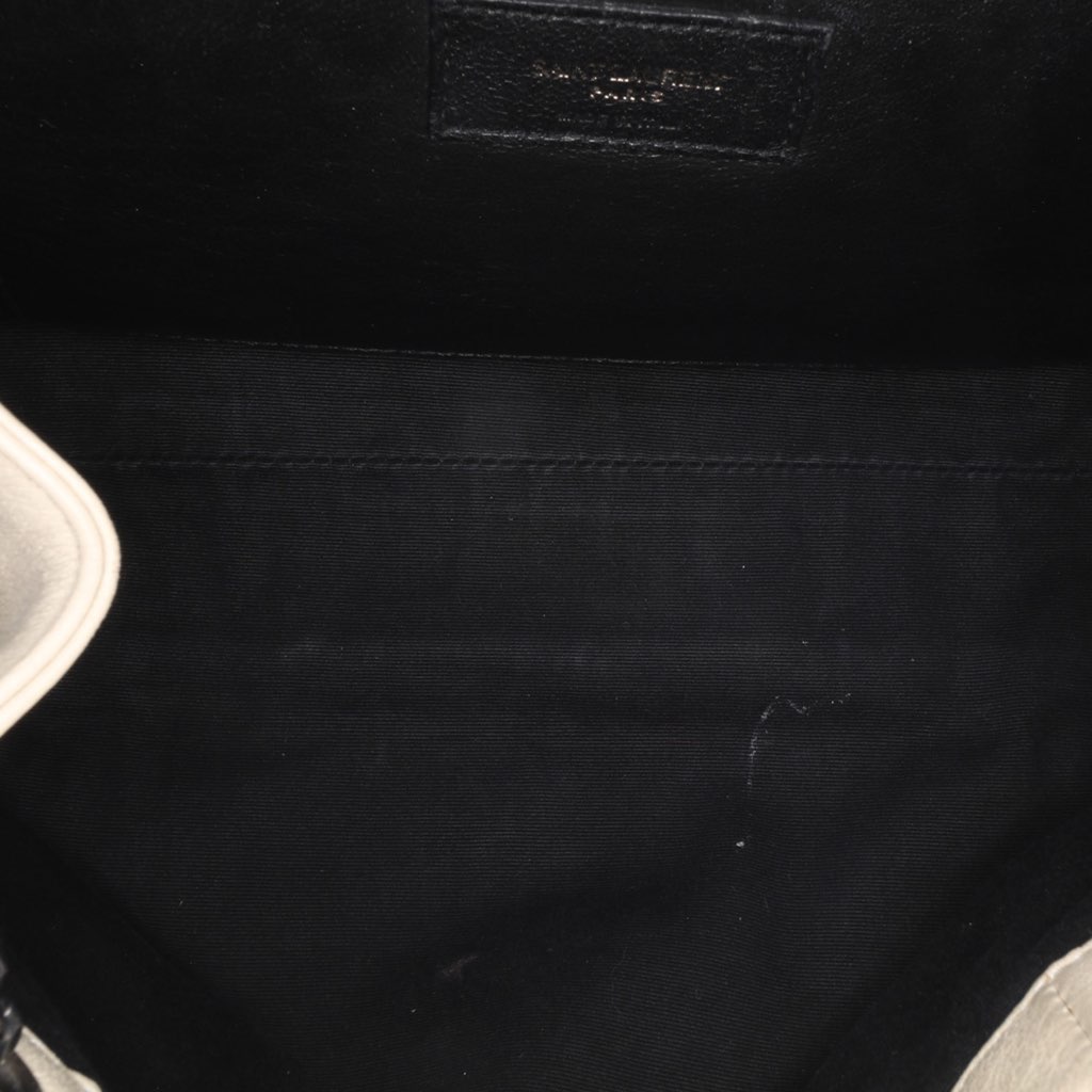 Saint Laurent Small Chevron Lambskin Monogram Nolita Shoulder Bag - 4