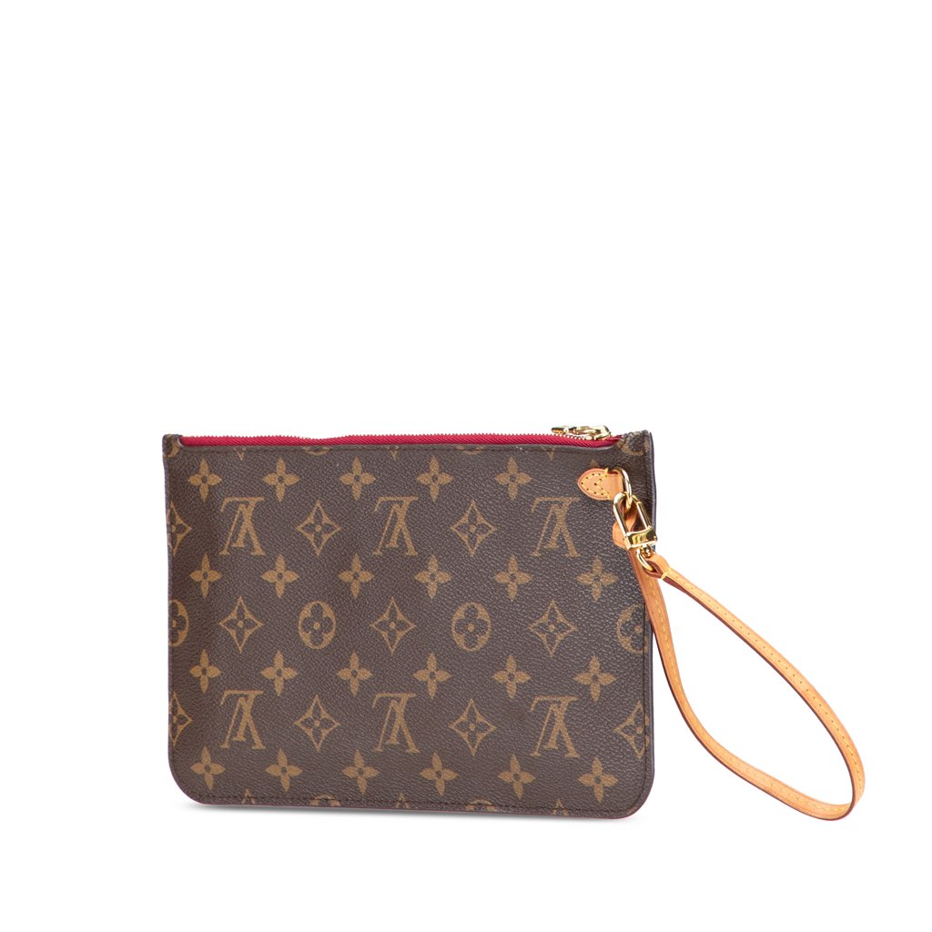 Louis Vuitton Monogram Neverfull Pouch - Back view