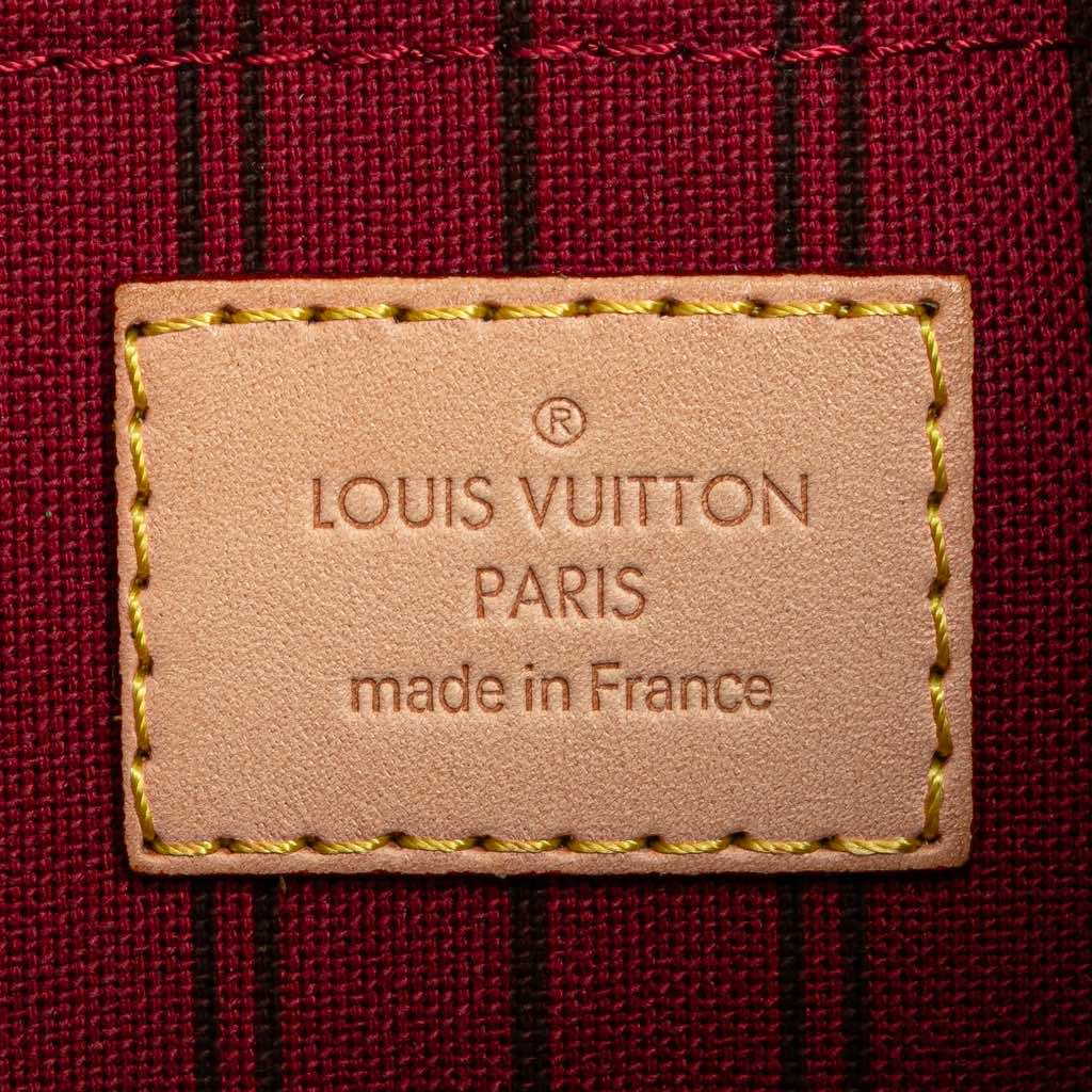 Louis Vuitton Monogram Neverfull Pouch - Side view