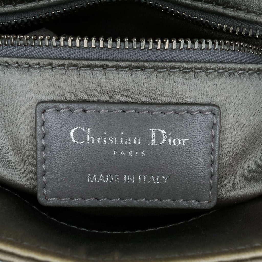 Dior Mini Satin Cannage Strass Crystal Embellished Lady Dior - 5