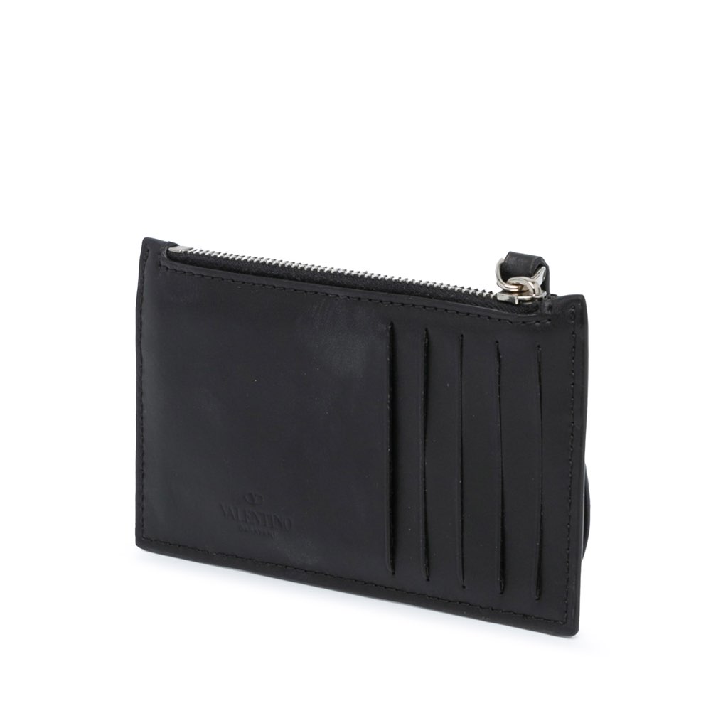 Valentino Leather VLTN Zip Card Holder - 2