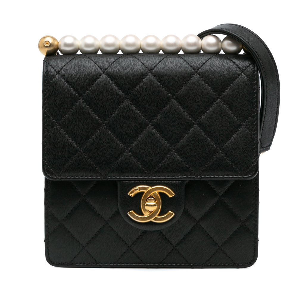 Chanel Small Lambskin Chic Pearls Flap