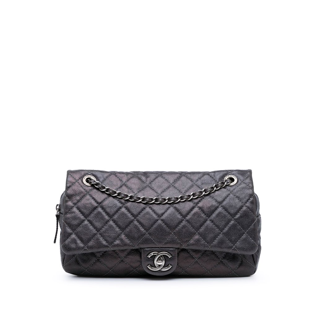 Chanel Jumbo Quilted Caviar Easy Flap