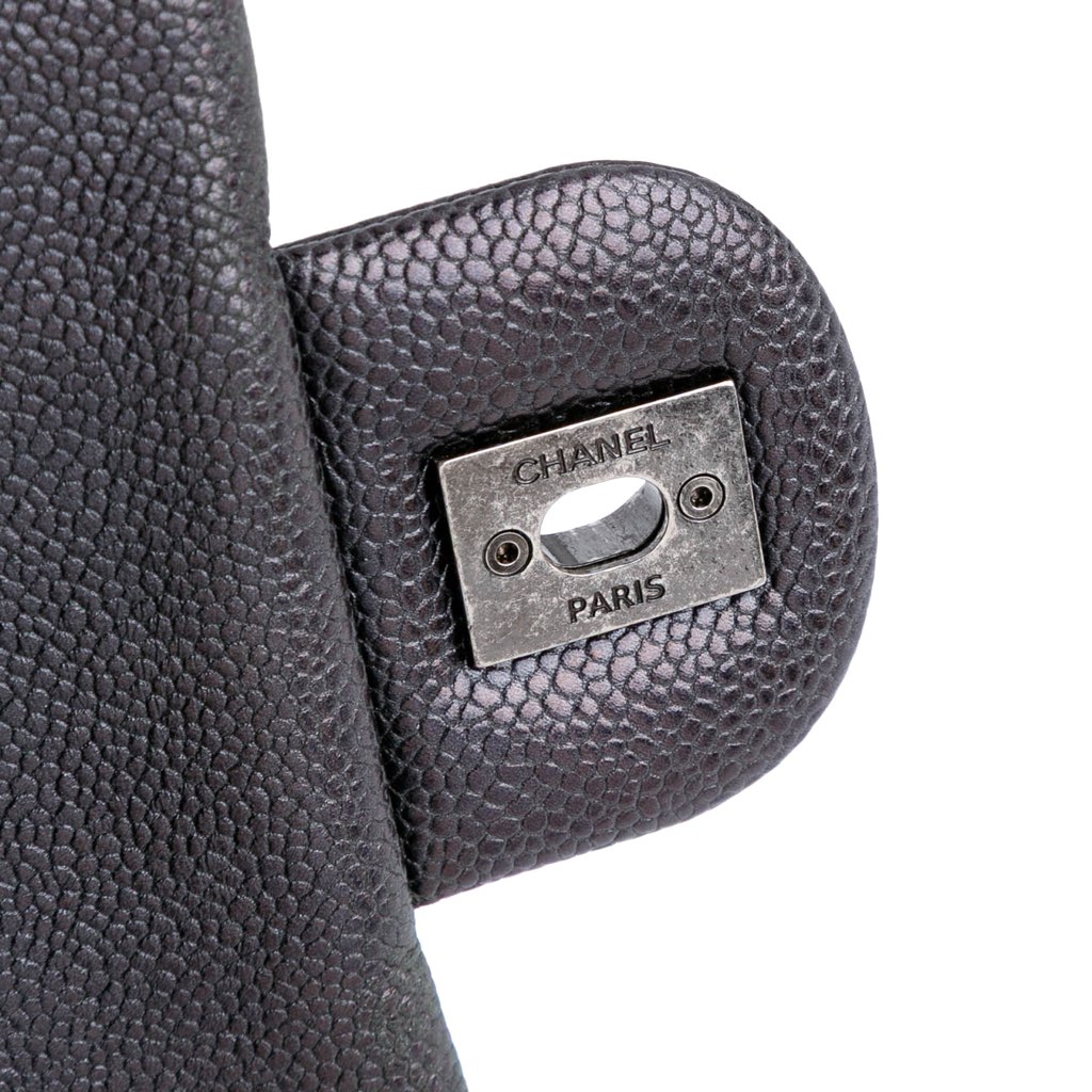 Chanel Jumbo Quilted Caviar Easy Flap - Image 11