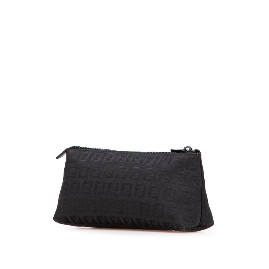 Fendi Zucchino Canvas Pouch - Back view