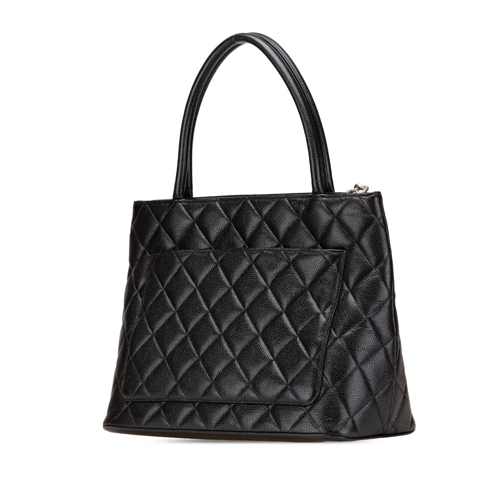 Chanel Caviar Medallion Tote - Back view