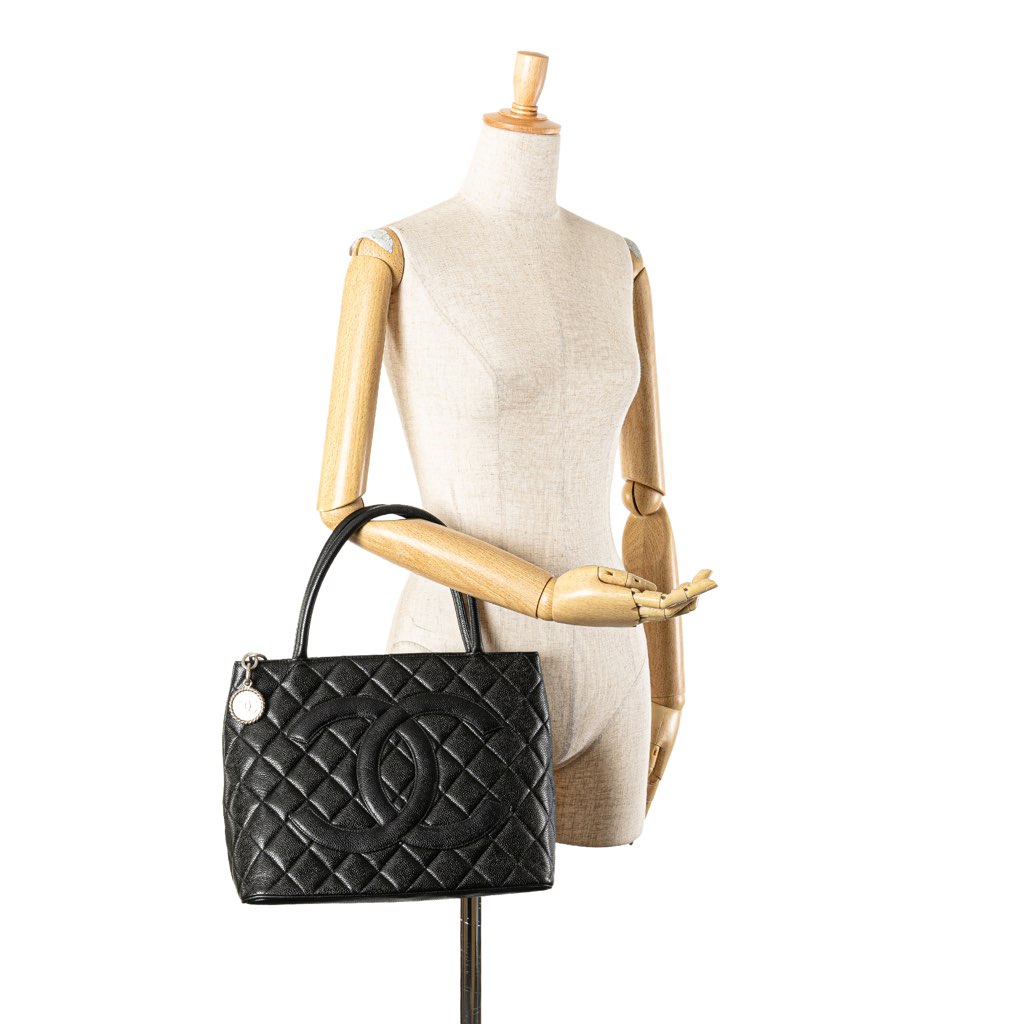 Chanel Caviar Medallion Tote - Image 16