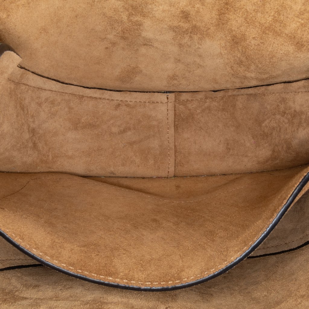 Loewe Small Raffia and Calfskin Gate Crossbody - 4