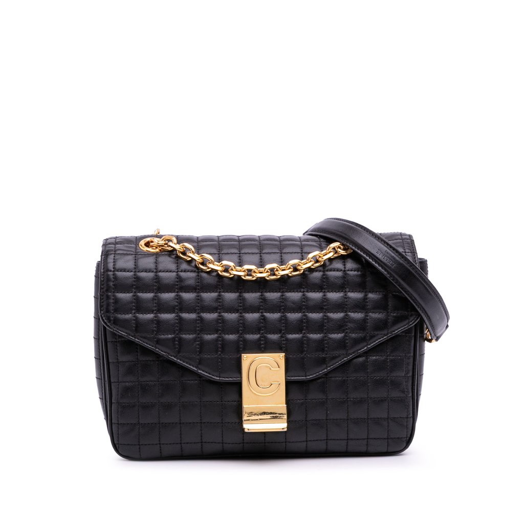 Celine Medium Quilted Calfskin C Bag