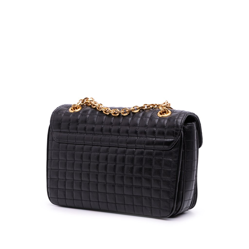 Celine Medium Quilted Calfskin C Bag - Back view