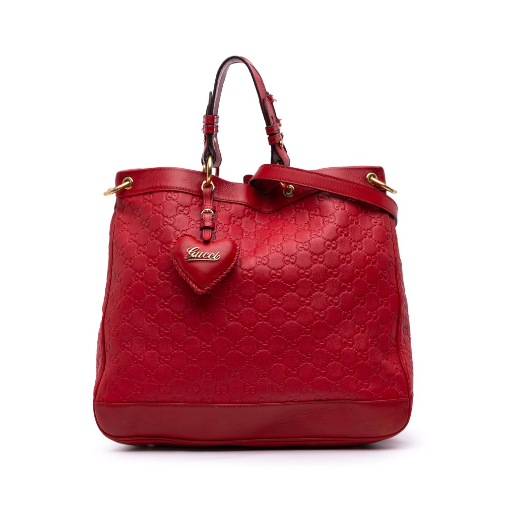 Gucci Medium Guccissima Valentine Top Handle Bag