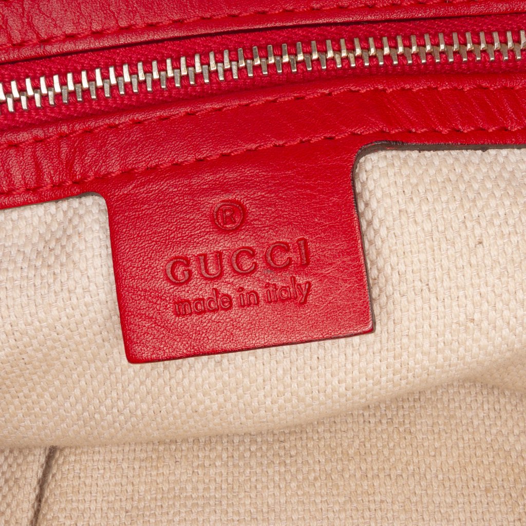 Gucci Medium Guccissima Valentine Top Handle Bag - Side view