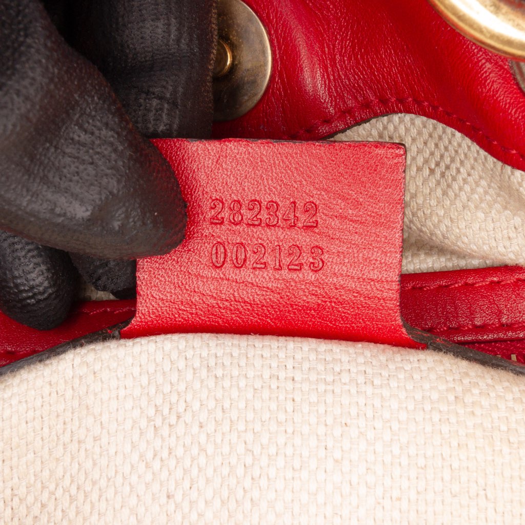 Gucci Medium Guccissima Valentine Top Handle Bag - Detail 1