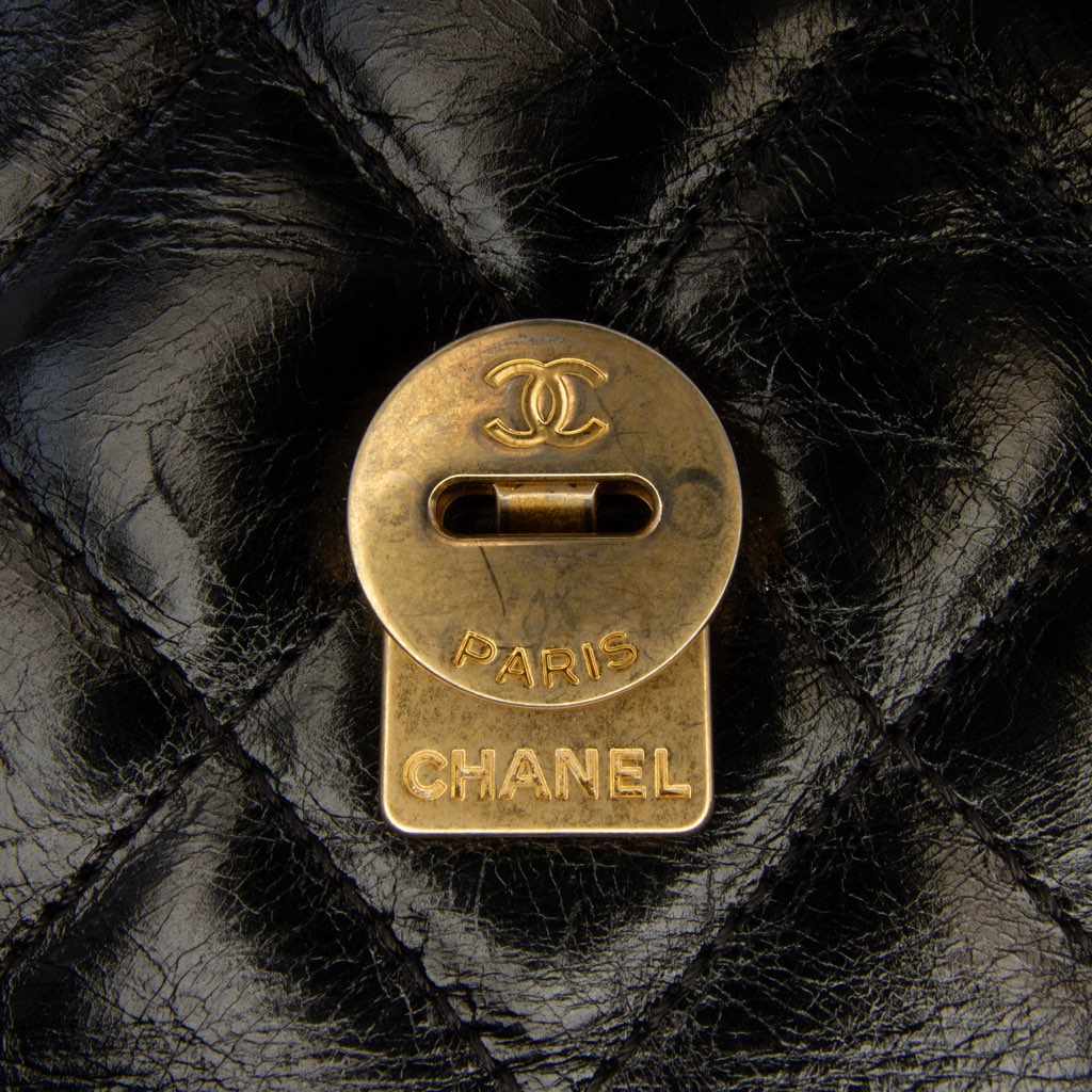 Chanel Crumpled Calfskin En Vogue Rope Flap - Detail 1