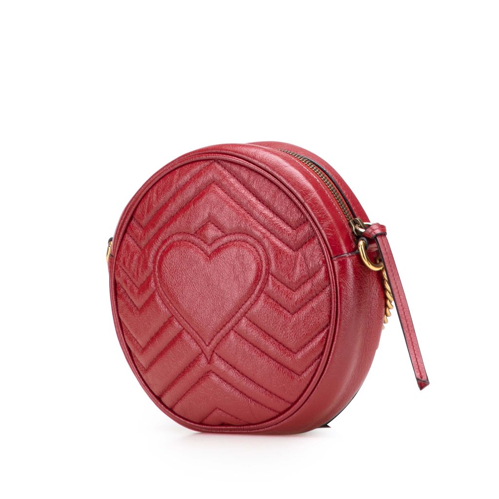 Gucci Mini GG Marmont Matelasse Leather Round Crossbody - 2