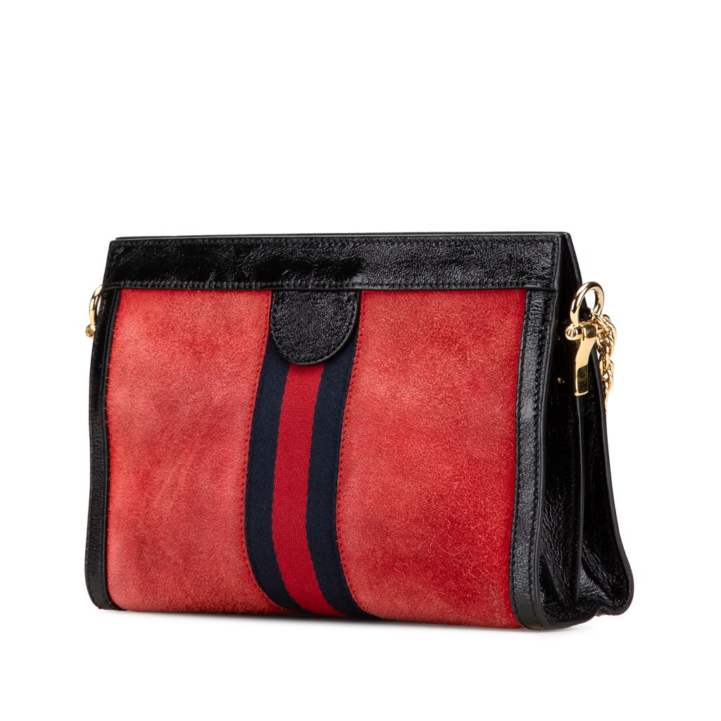 Gucci Small Suede Ophidia Chain Crossbody - 2