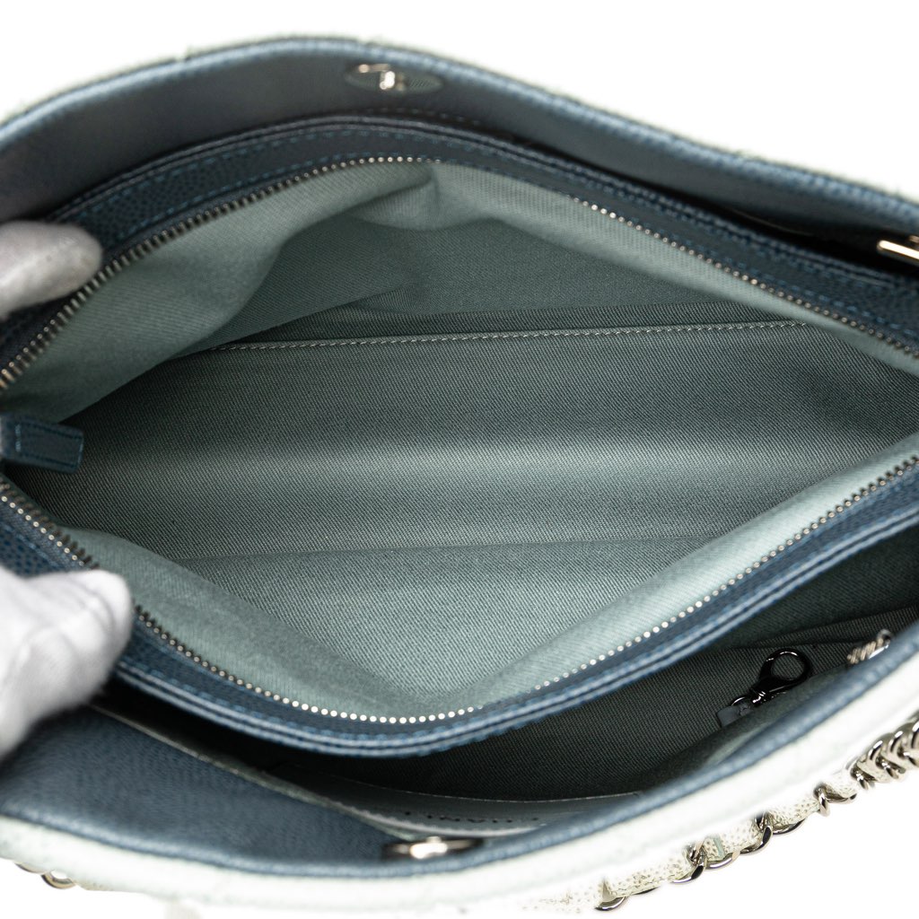 Chanel Large Tricolor Caviar Just Mademoiselle Bowling Bag - 5