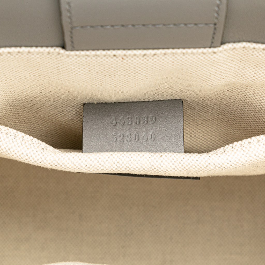 Gucci Leather GG Ribbon Satchel - Detail 1