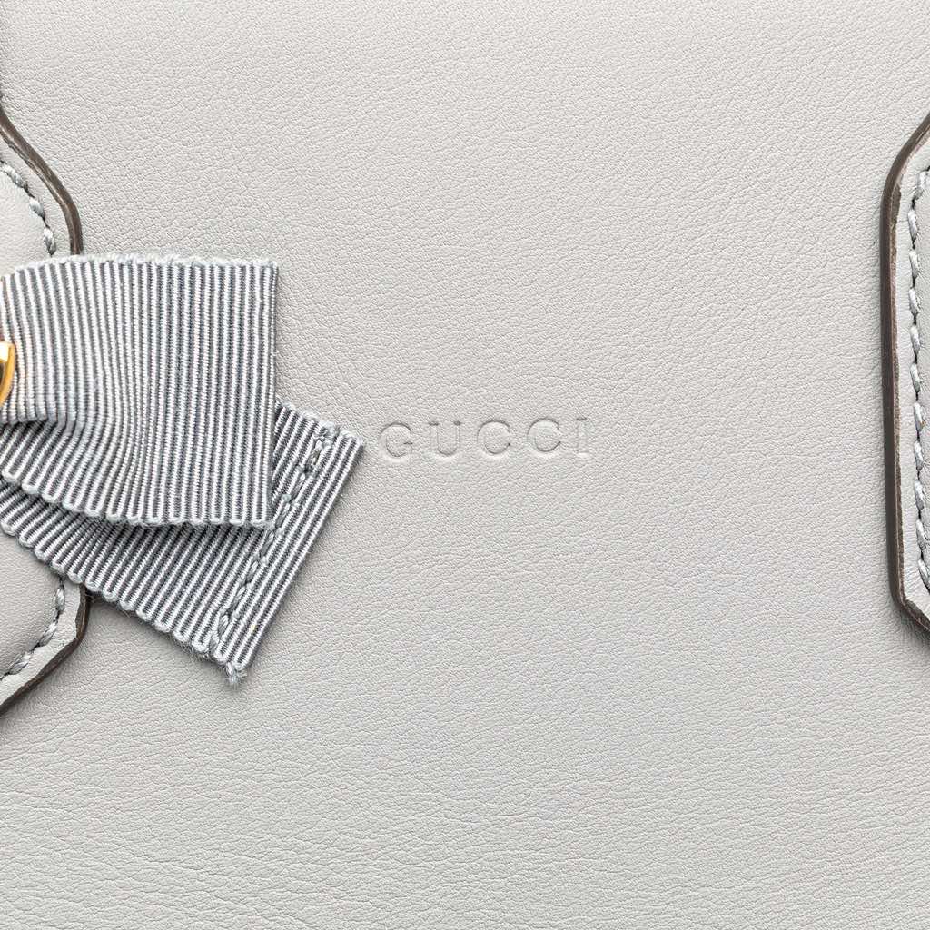 Gucci Leather GG Ribbon Satchel - Image 10