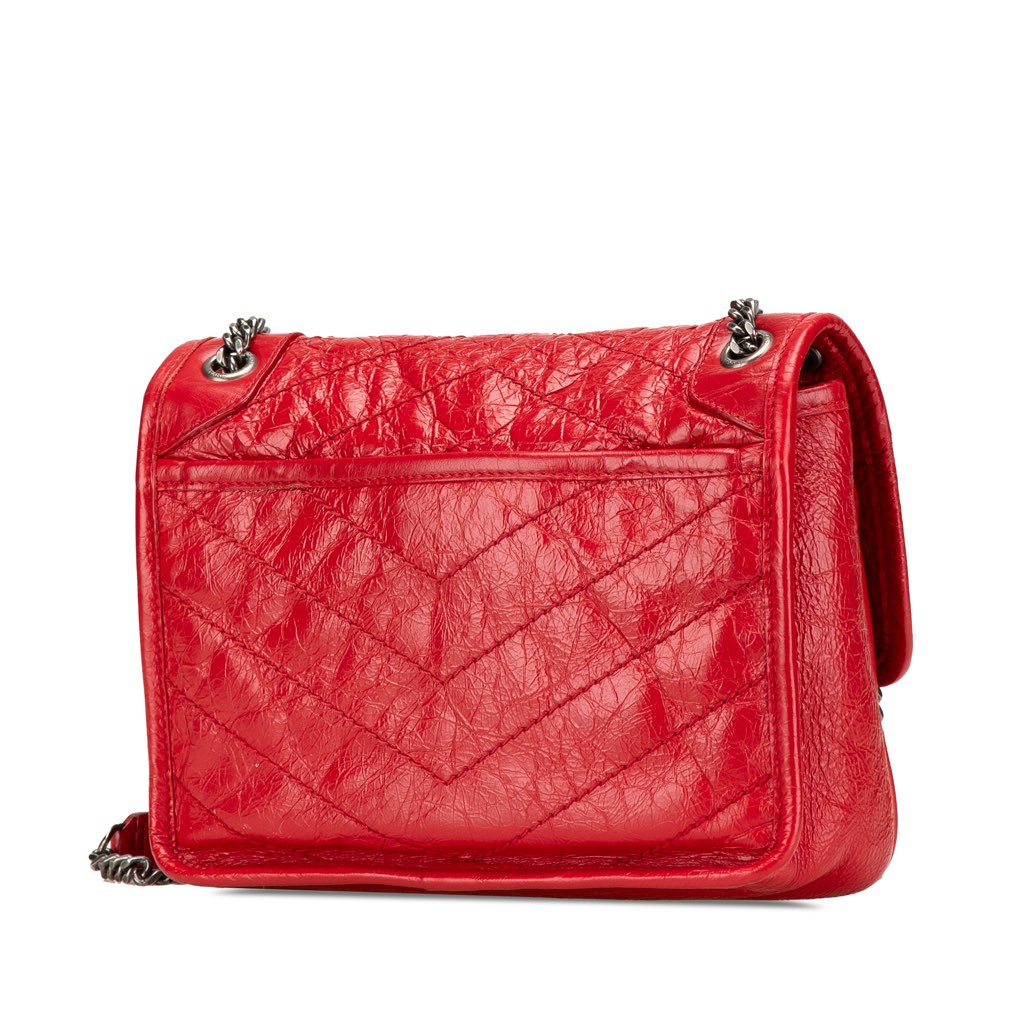 Saint Laurent Baby Crinkled Calfskin Monogram Niki Bag - 2