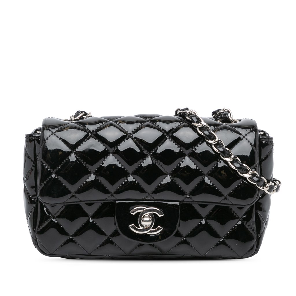 Chanel Mini Rectangular Classic Patent Single Flap