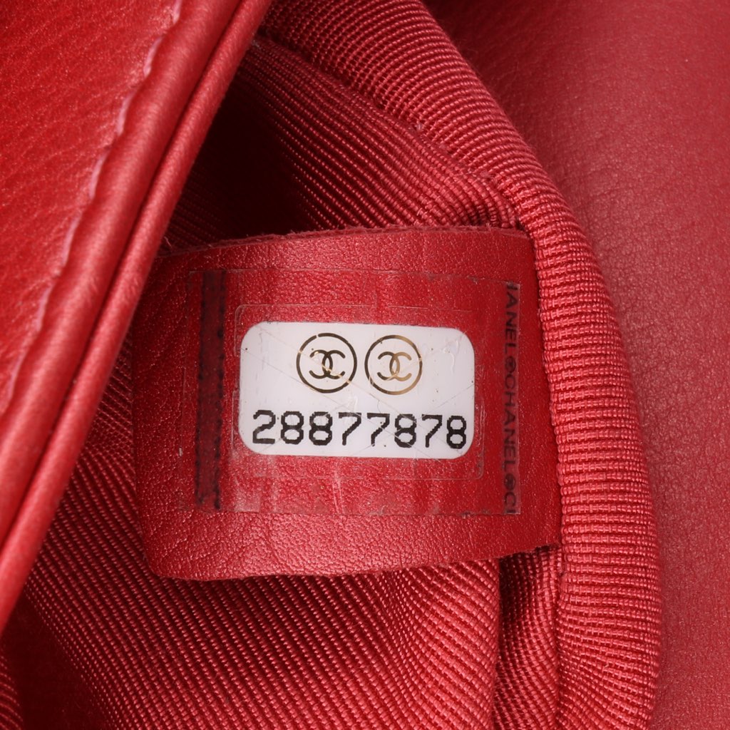 Chanel Quilted Metallic Calfskin Top Handle Flap - Detail 1