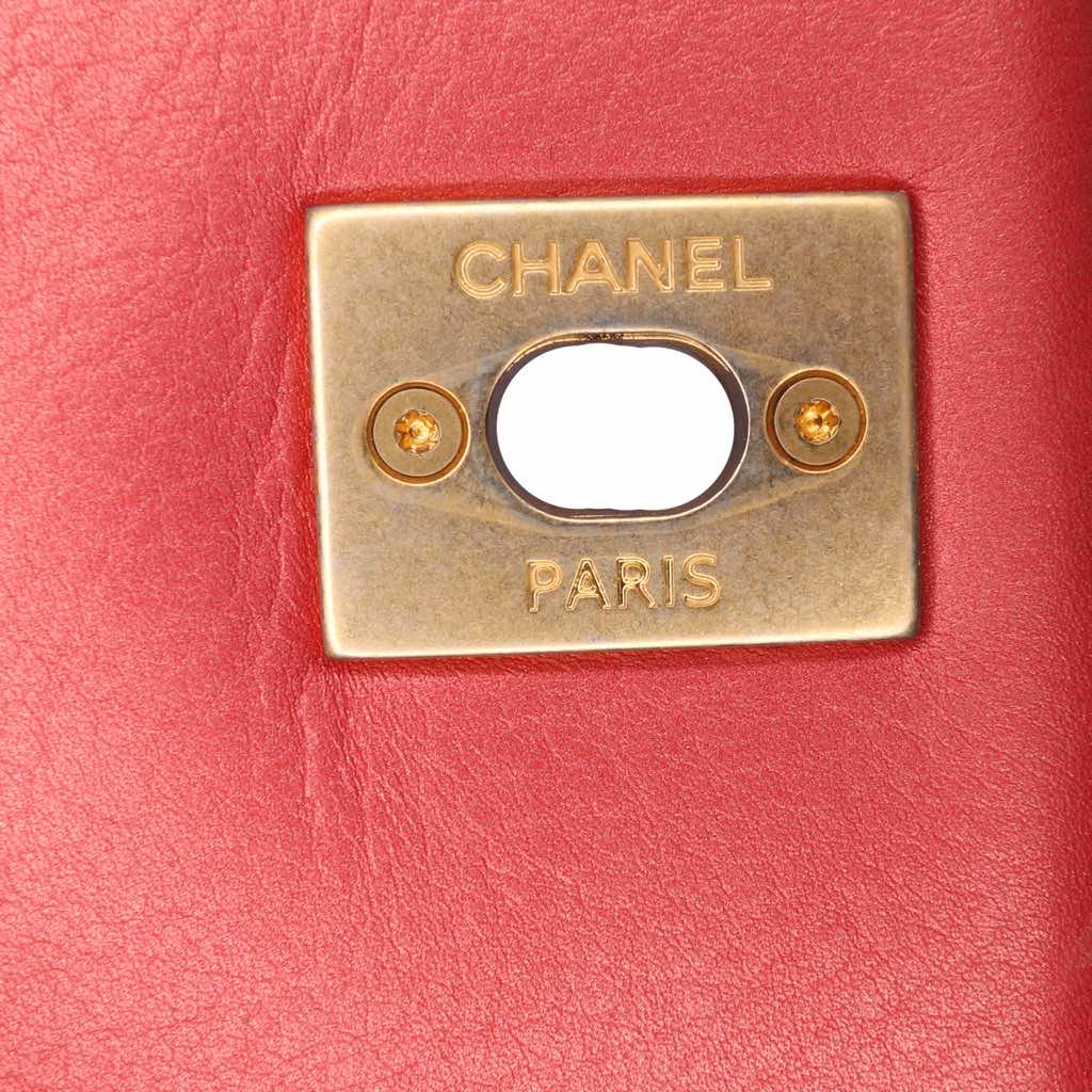 Chanel Quilted Metallic Calfskin Top Handle Flap - Detail 2