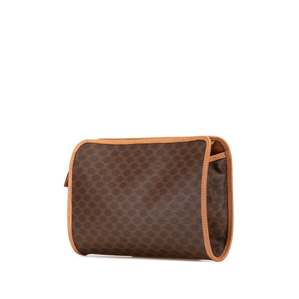 Celine Macadam Coated Canvas Clutch - 2