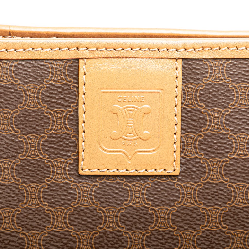 Celine Macadam Coated Canvas Clutch - 5