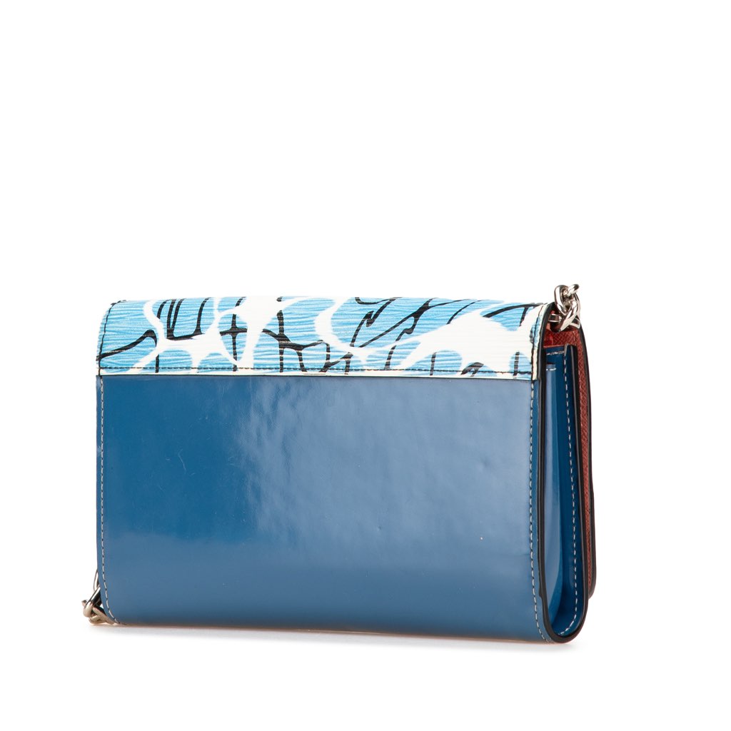 Louis Vuitton Epi Aqua Twist Wallet on Chain - 2