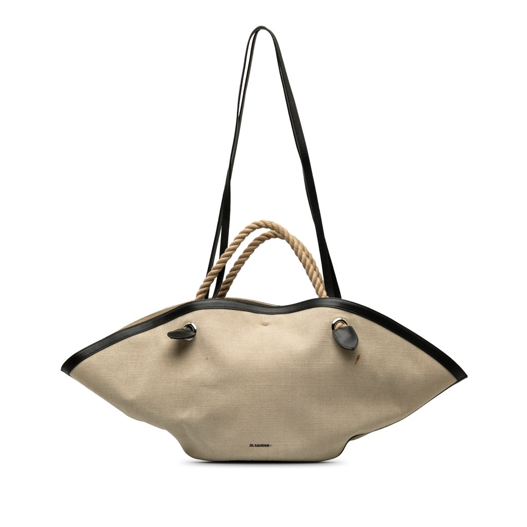 Jil Sander Canvas Sombrero Satchel