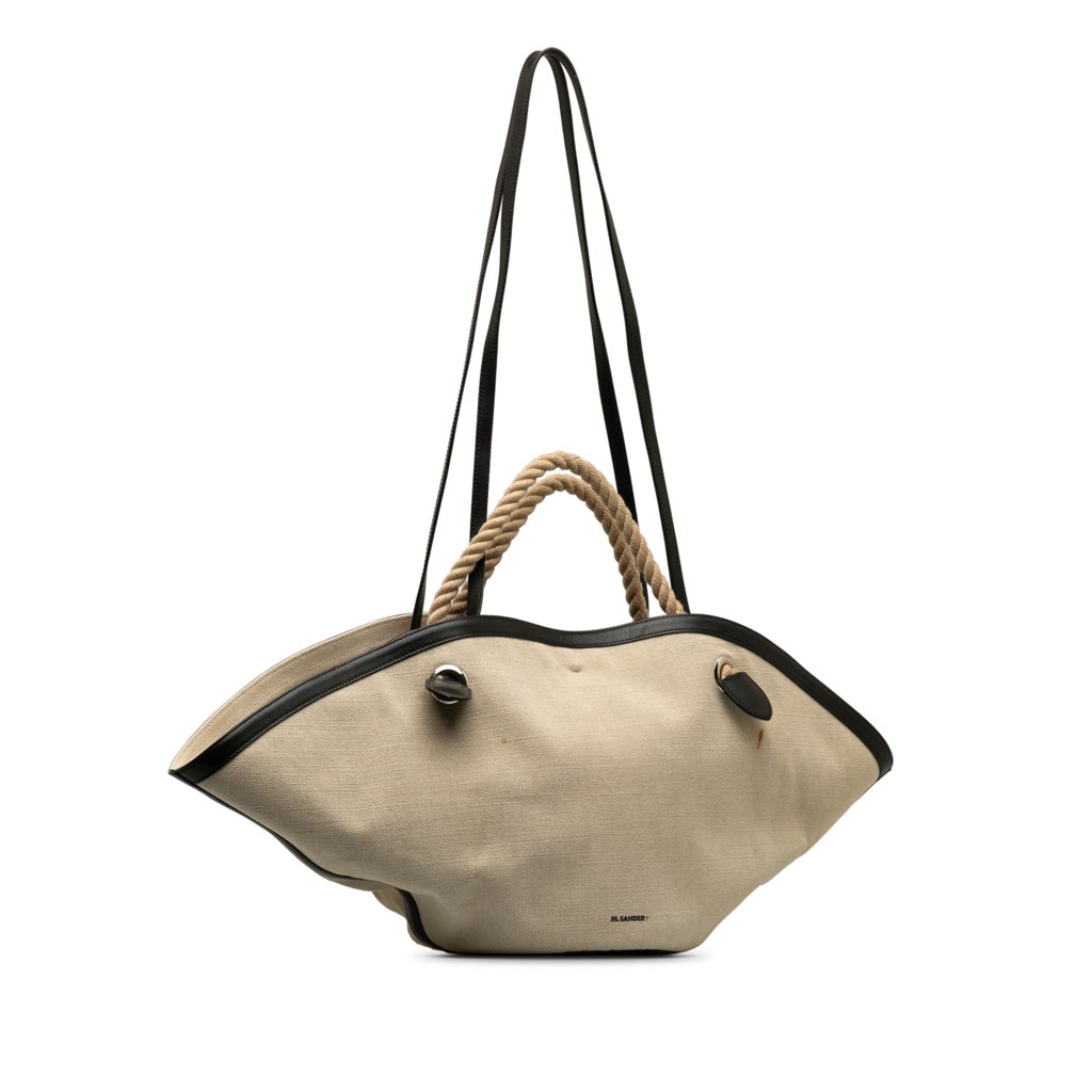 Jil Sander Canvas Sombrero Satchel - 2