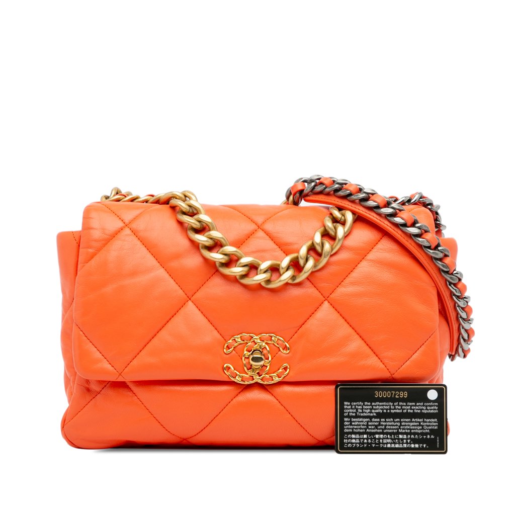 Chanel Large 19 Lambskin Flap - Image 12