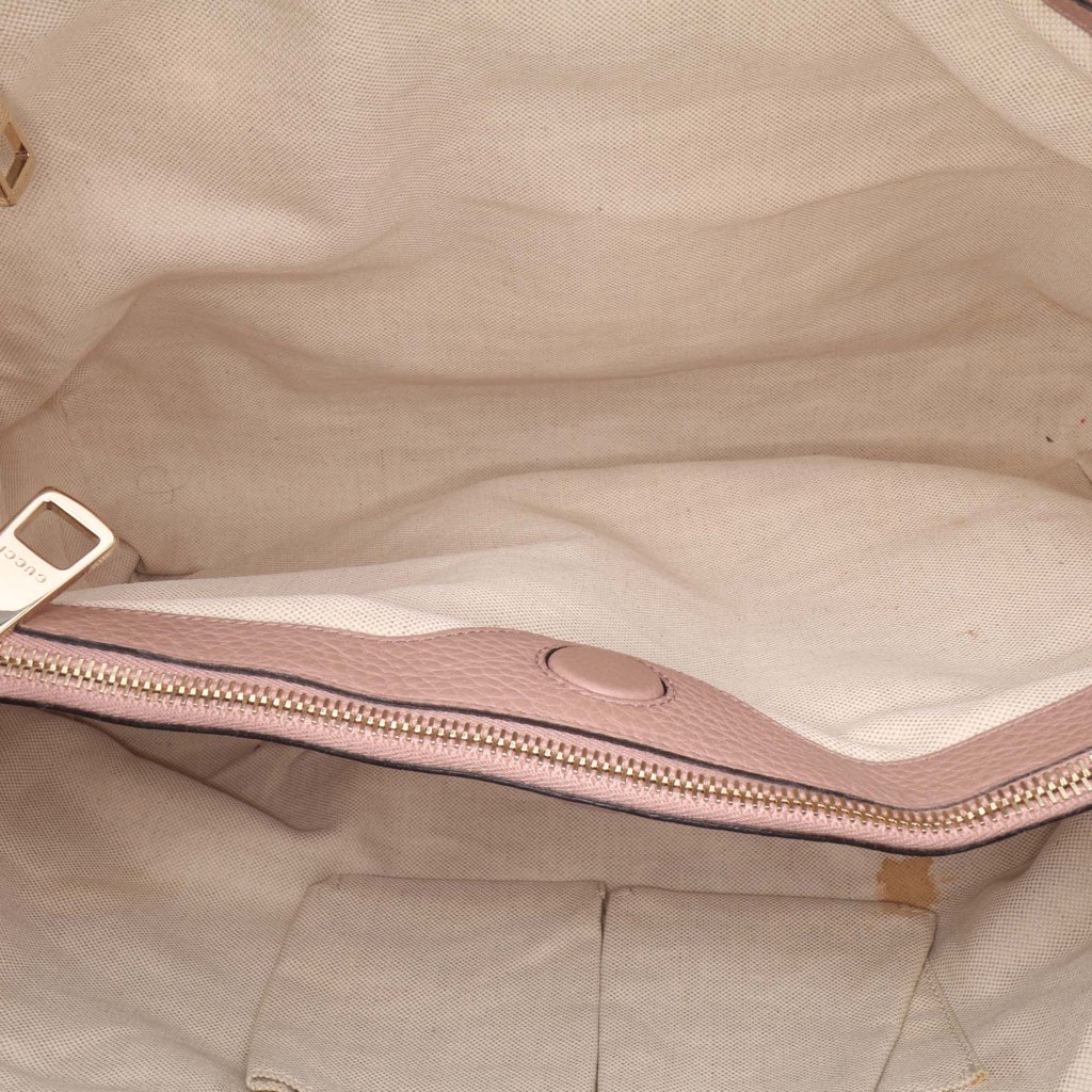 Gucci Large Calfskin Bamboo Shopper Satchel - 4