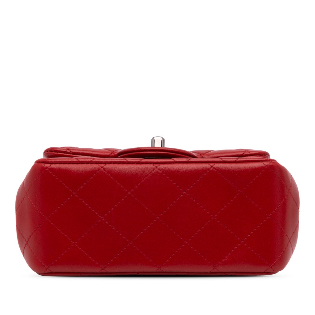 Chanel Mini Square Classic Lambskin Single Flap - Image 6