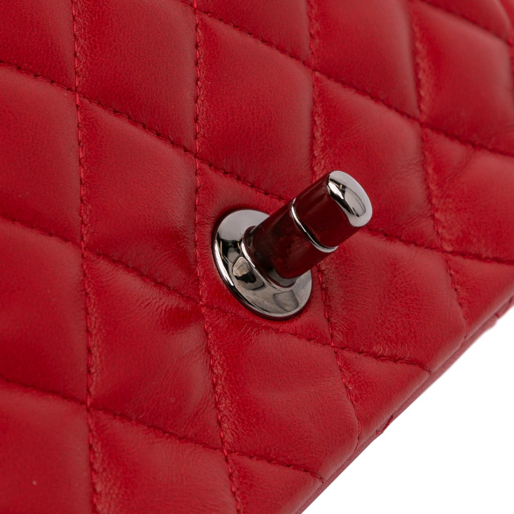 Chanel Mini Square Classic Lambskin Single Flap - Image 10