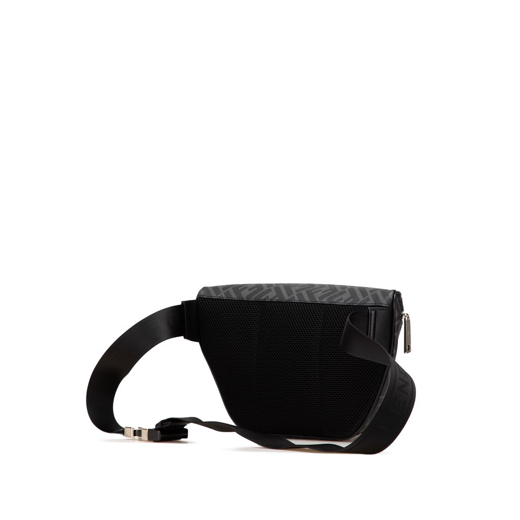 Fendi Zucca Coated Canvas Logo Belt Bag - 2