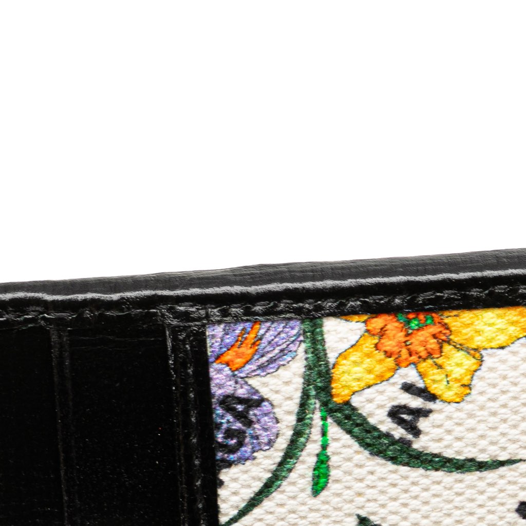 Gucci Balenciaga The Hacker Project Flora Calfskin and Canvas Neo Classic Card Case - Image 10