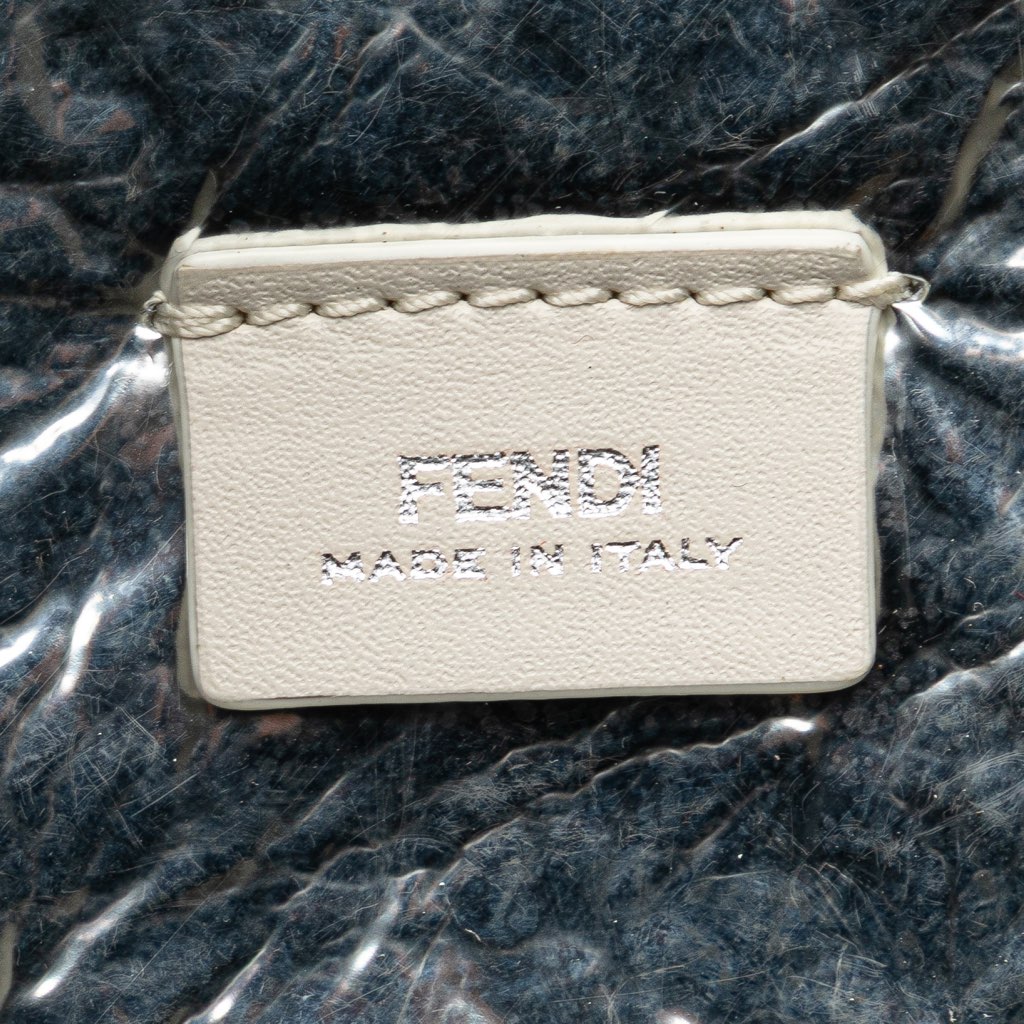 Fendi Zucca Leather and Straw Bottle Holder Sling Bag - 5